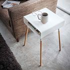 Yamazaki Plain Side Table w/ Storage Shelf (14"&ndash;23")