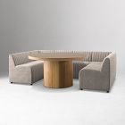 Anniina Channeled U-Shaped Dining Banquette (106"&ndash;119.5")