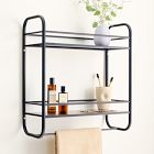 Deco Curve Metal Wall Shelves
