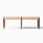 Morton Woven Show Wood Bench