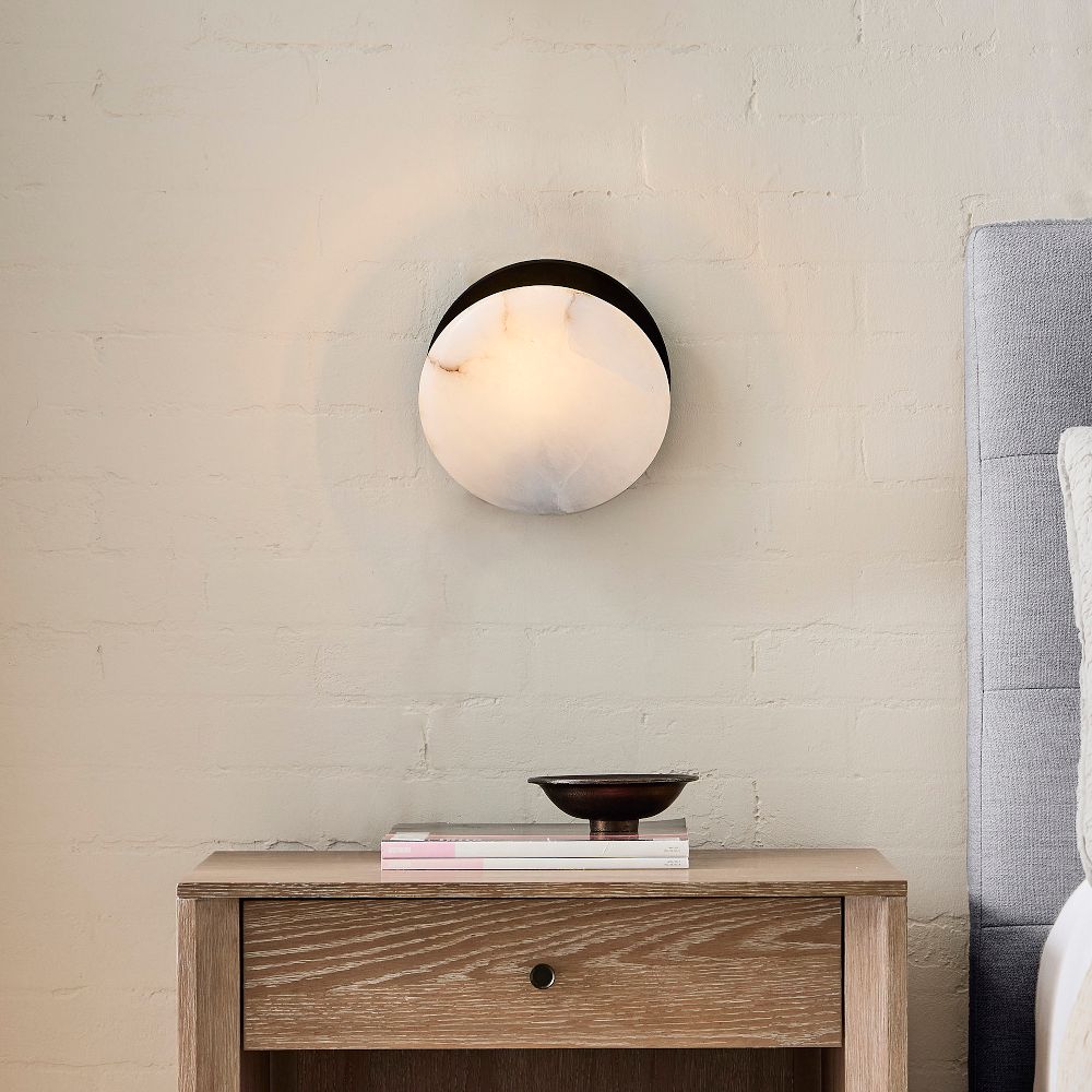 Suki Alabaster Sconce (9") by West Elm