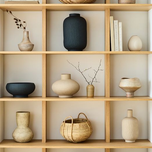 Combed Ceramic Vases by West Elm