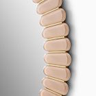 Pierce &amp; Ward Faceted Oval Wall Mirror