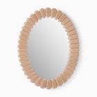 Pierce &amp; Ward Faceted Oval Wall Mirror