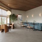 Raymond Restaurant Dining Table - Porcelain w/ Protective Metal Bumper - Rectangle