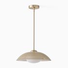 Bezel Perforated Metal Pendant (16")