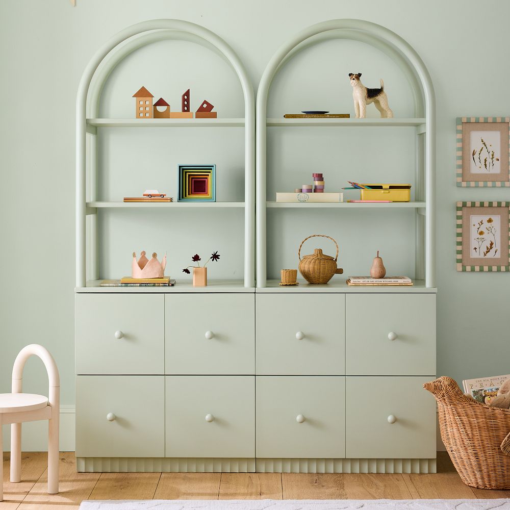 Joseph Altuzarra Arched Fluted Bookcase (27") by West Elm