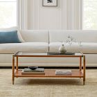 Arnet Solid Wood and Glass Coffee Table (40")