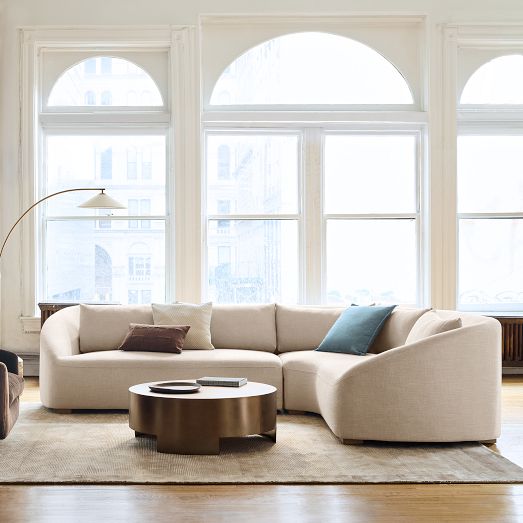 Aviana 2-Piece Wedge Sectional (121") by West Elm