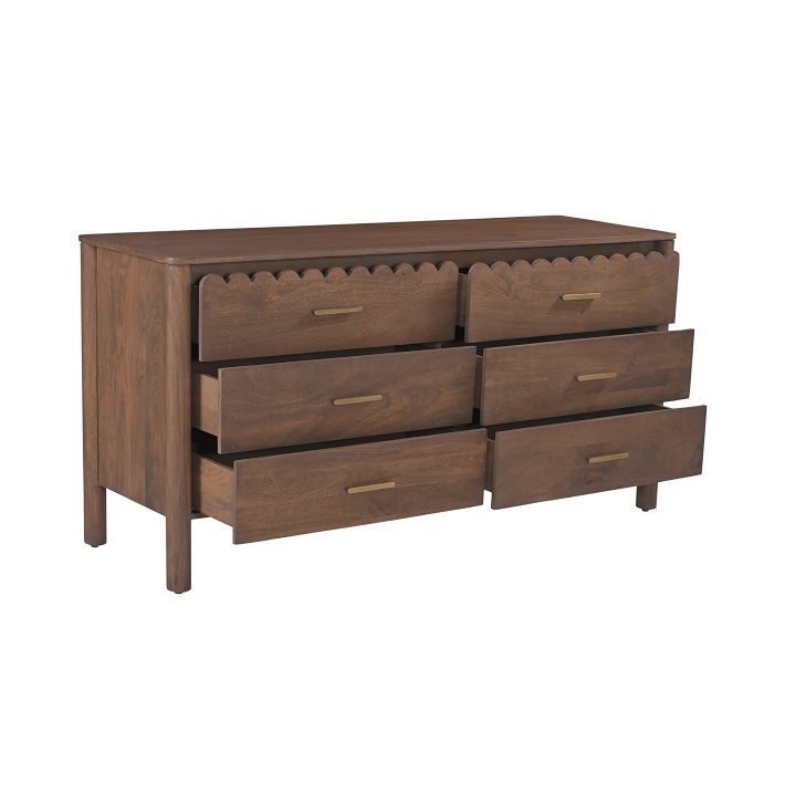 Barclay 63" 6-Drawer Dresser, Vintage Brown, West Elm