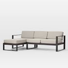 Portside Aluminum Outdoor 2-Piece Chaise Sectional (89")
