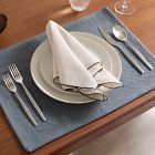 Textured Canvas Cotton Placemat Sets