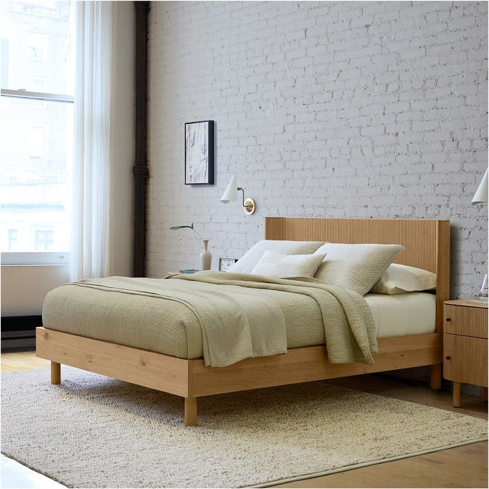 Ellington Bed: Solid Oak, FSC® Wood | West Elm