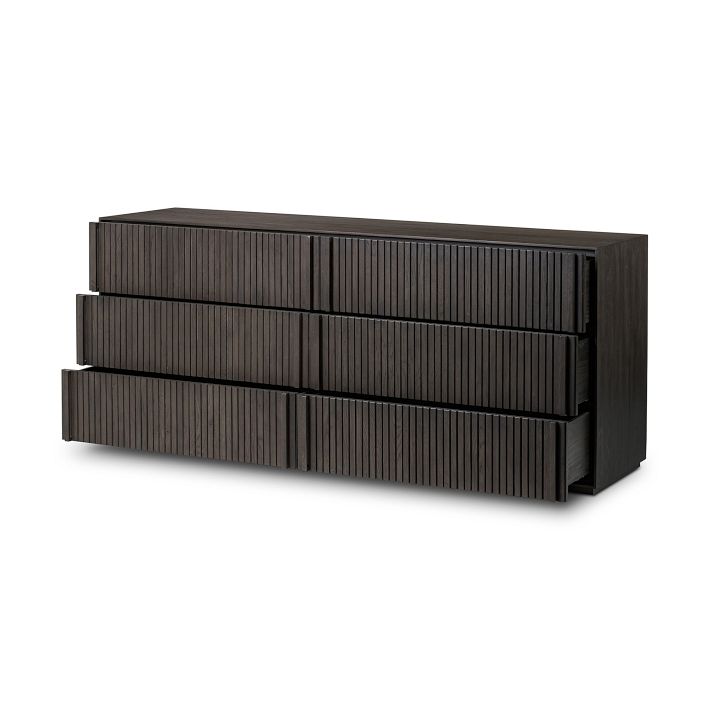 Zahra Oak 6-Drawer Dresser 75