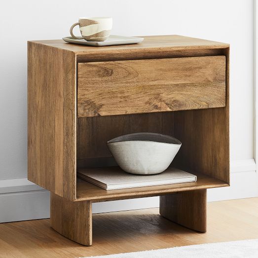 Anton Solid Wood Open Nightstand (22") by West Elm