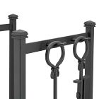 Contemporary Fireplace Log Holder &amp; Tool Duo