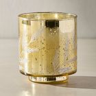 Evergreen Etched Glass Filled Candles - Sage &amp; Cedar