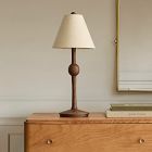 Pierce &amp; Ward Ribbed Wood Table Lamp (20")