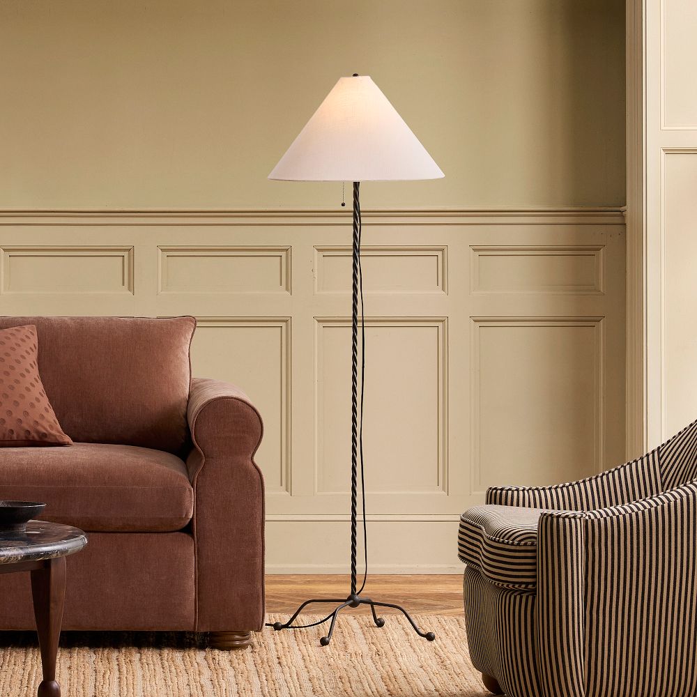 Pierce & Ward Twisted Metal Floor Lamp (58") by West Elm