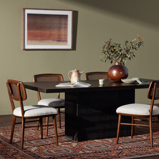 Carved Mango Wood Dining Table by West Elm