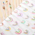 Rainbows Crib Fitted Sheet