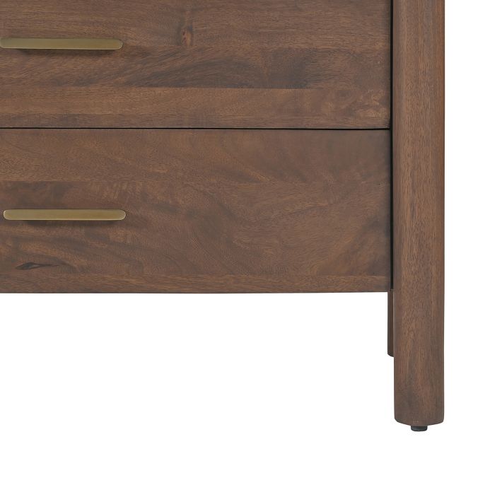brusali 4 drawer dresser brown Hilton 5-Drawer Chest – Upstate Amish Furniture main image 0
