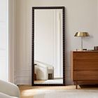 Cantilever Textured Wood Floor Mirror