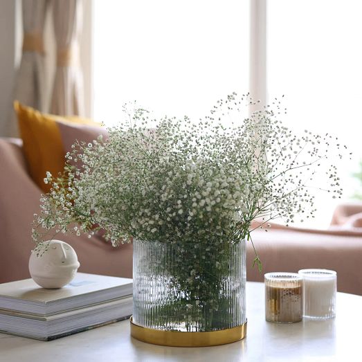Fleck Fluted Glass Vase by West Elm