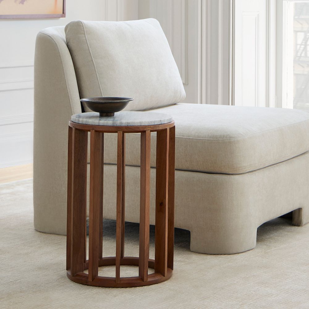 Ophelia Marble Drink Table (12") by West Elm