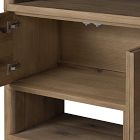 Zelina Oak Wide Bookcase (84")