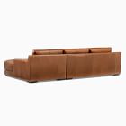 Dalton Leather 2-Piece Chaise Sectional (111"&ndash;121")