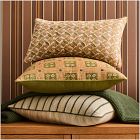 Pierce &amp; Ward Floral Grid Pillow Cover