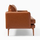 Auburn Leather Loveseat (70")