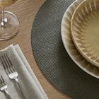 Braid Textured Easy-Care Round Placemats