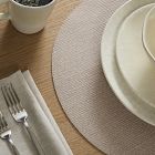 Braid Textured Easy-Care Round Placemats