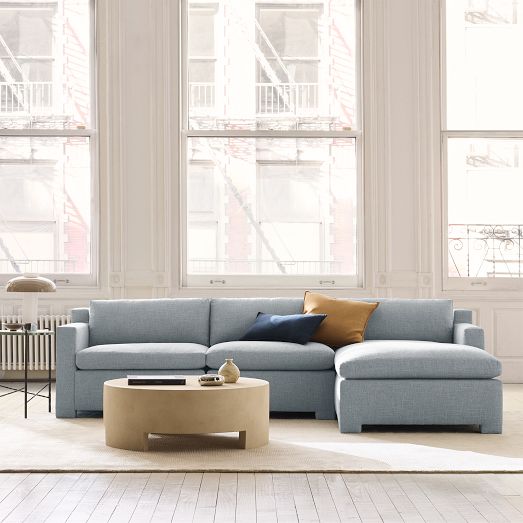 Florent 3-Piece Chaise Sectional (107.5") by West Elm