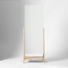 Free-Standing Wood Floor Mirror