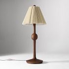 Pierce &amp; Ward Ribbed Wood Table Lamp (20")