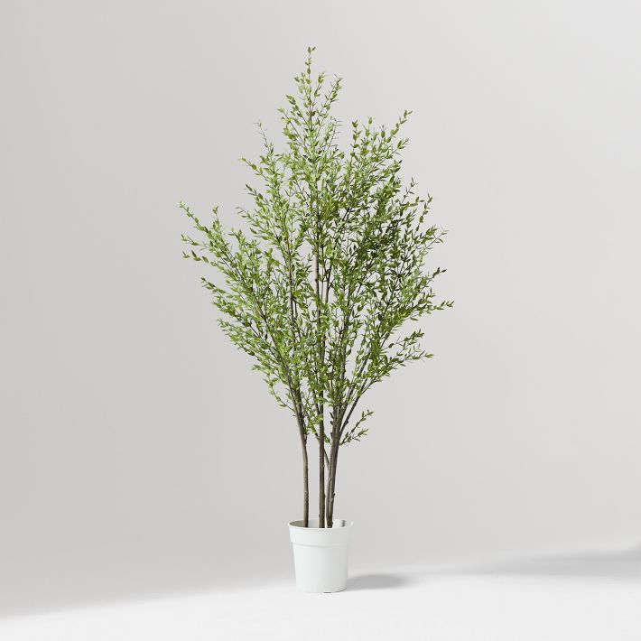 Faux Potted Grass Tree Decor | West Elm
