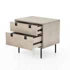 Iron &amp; Acacia 2-Drawer Nightstand (24")