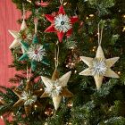 Modern Bottlebrush Star Ornaments