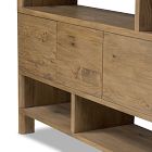 Zelina Oak Wide Bookcase (84")
