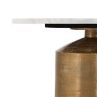 Aluminum &amp; Marble Nightstand (20")