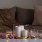 Fleck Fluted Glass Vase