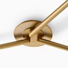 Bezel 3-Light Perforated Metal Flush Mount (60")