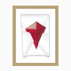 Folding Lines Framed Wall Art