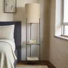 Metal Shelf Floor Lamp (62")