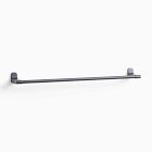 Open Box: Mid-Century Contour Bathroom Hardware Towel Bar (24") - Matte Black