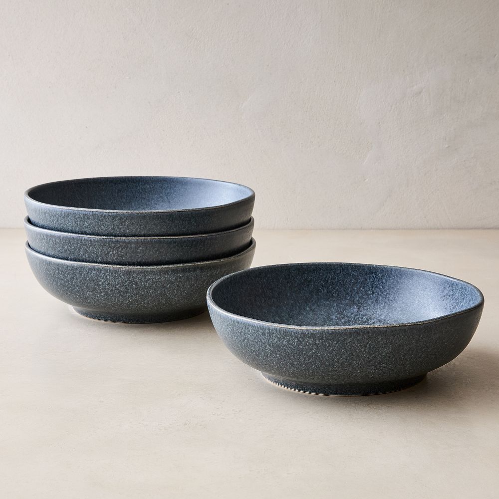 Kanto Stoneware Pasta Bowl - Arctic Blue - Set of 8