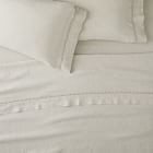 Open Box: European Flax Linen Pom Pom Sheet Set, King - Natural Flax